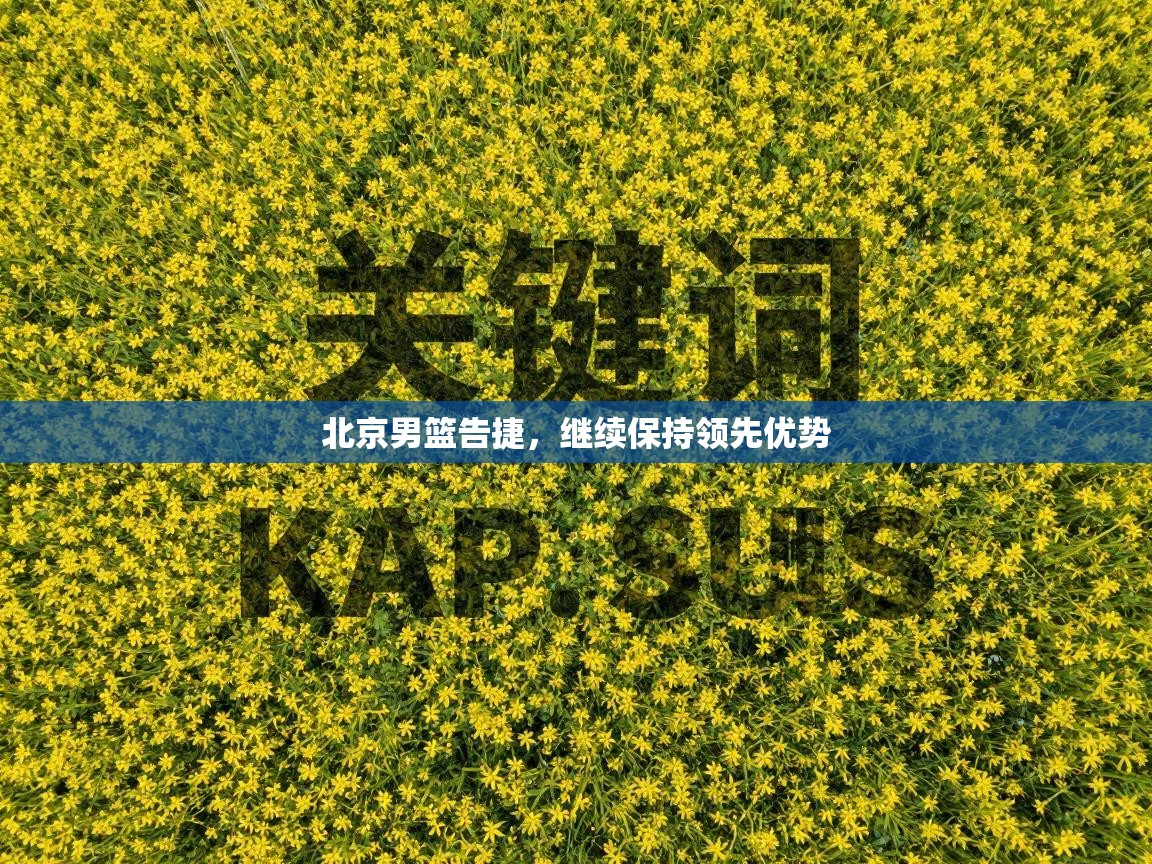 开云客服-北京男篮告捷，继续保持领先优势  第1张