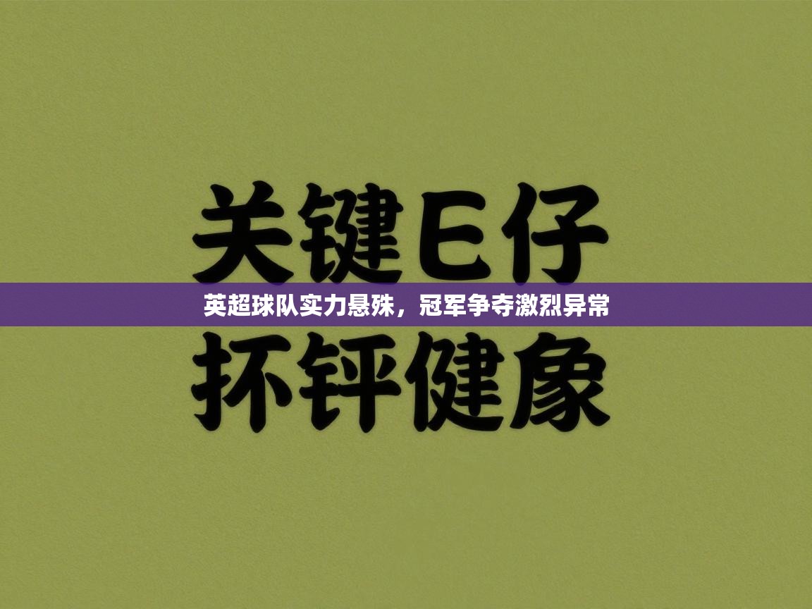 云开体育官网入口-英超球队实力悬殊，冠军争夺激烈异常  第4张